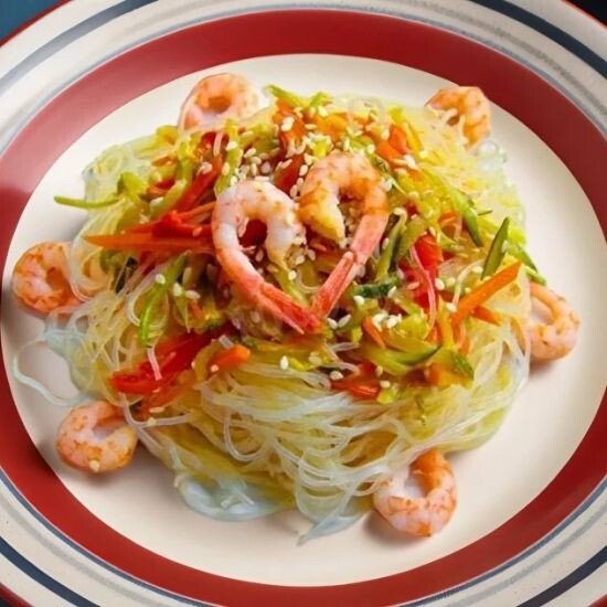 Фунчоза с креветками