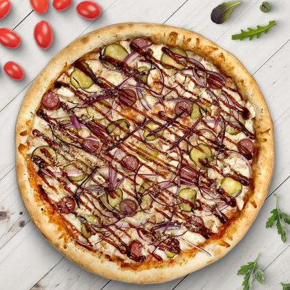 Пицца «Барбекю с курицей»