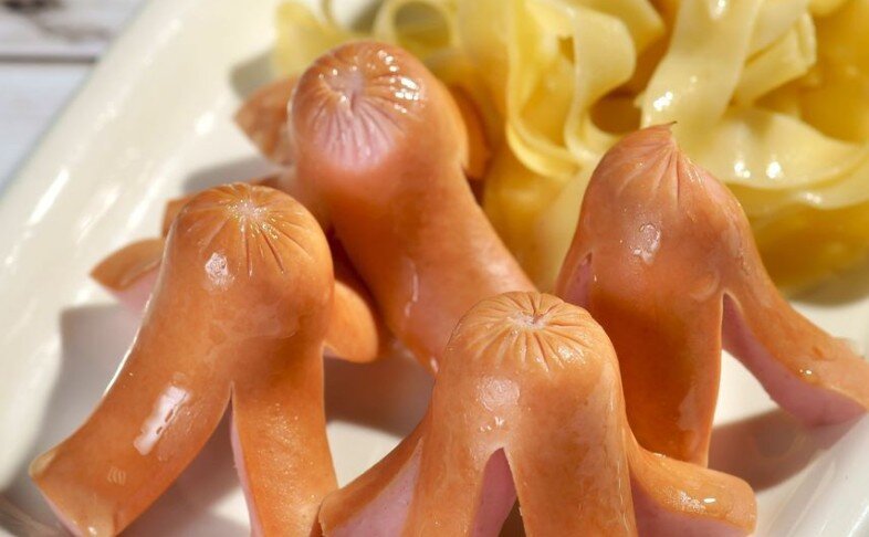 Осьминожки с макарошками