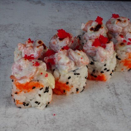 Креветка с горгонзолой