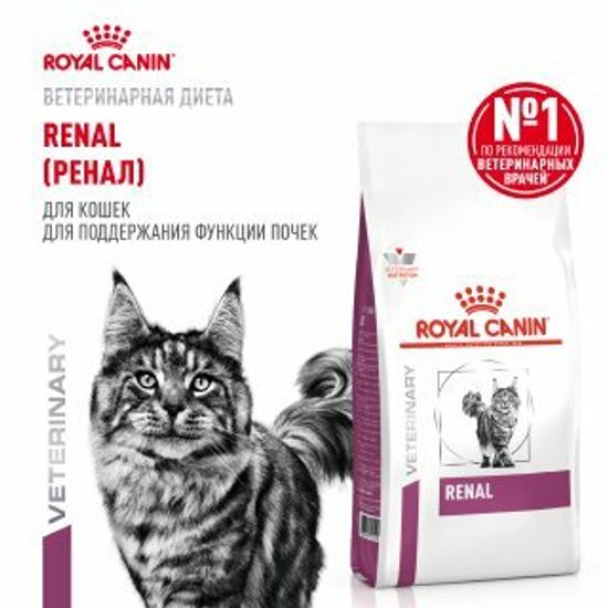 ROYAL CANIN Ренал сухой диетический корм для взрослых кошек при ХПН, 0,35 кг