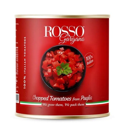 Томаты Rosso Gargano Cubetti нарезанные кубиками в собственном соку