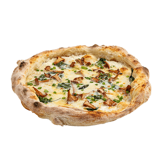 Пицца с лисичками