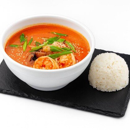 Том Ям с креветками