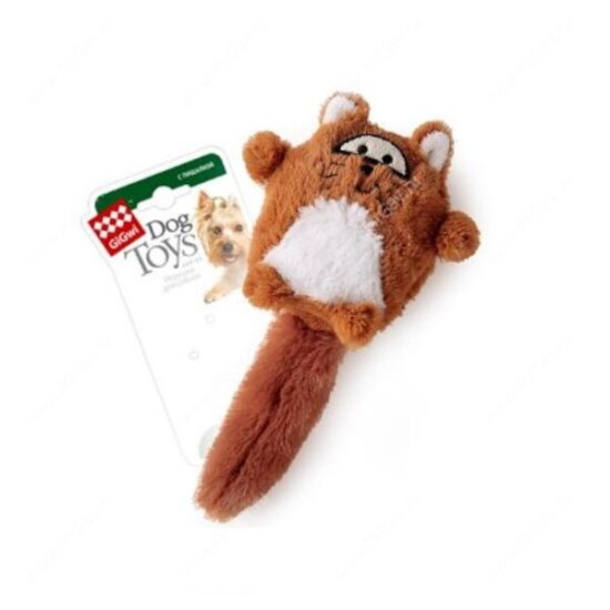 GiGwi Plush Friendz игрушка для собак «Лиса» с большой пищалкой, 18 см