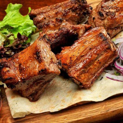 Шашлык из свиных ребер