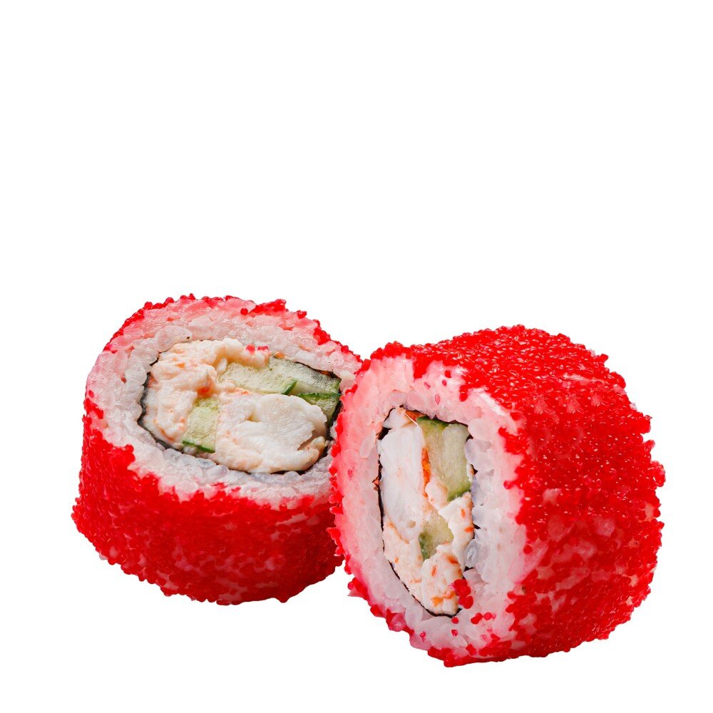 Калифорния с  крабом и  креветкой