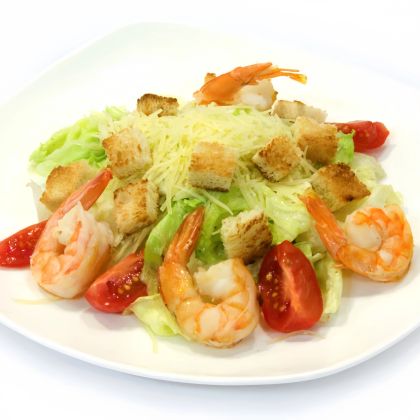 «Цезарь» с креветками