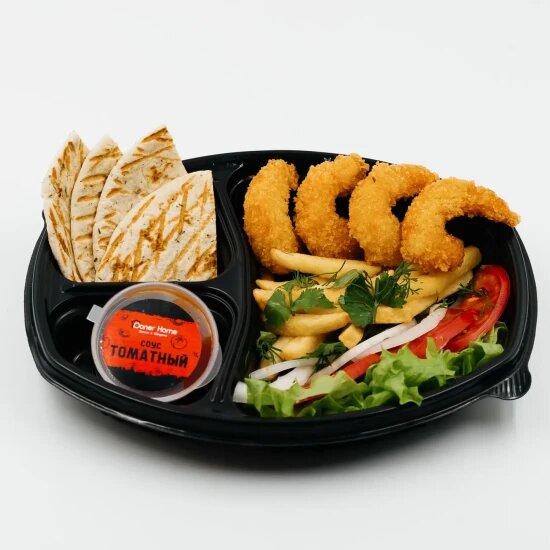 Донер тигровый в тарелке