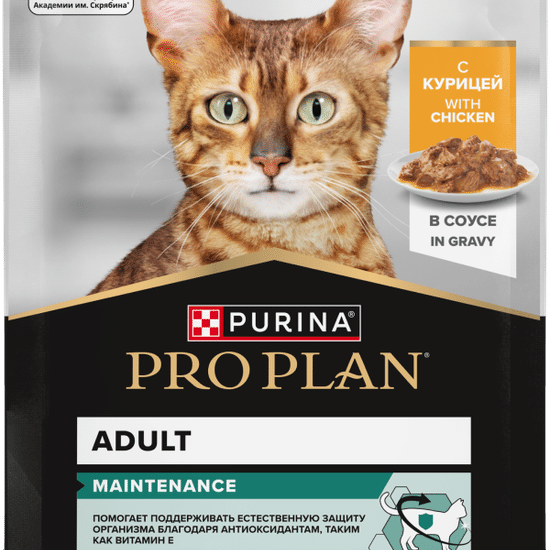 PRO PLAN Maintenance пауч для взрослых кошек, курица в соусе, 85 г