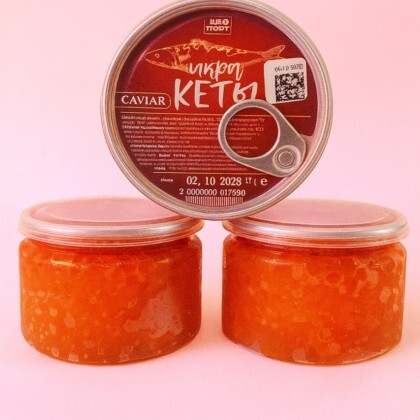 Икра кеты пл.б. 130 гр