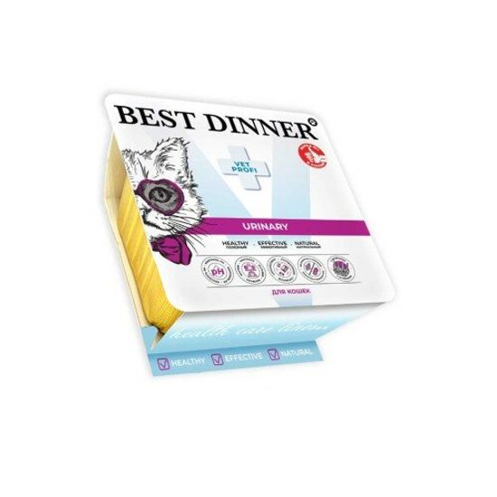 Best Dinner VET PROFI Urinary консервы для кошек, паштет с ягнёнком, ламистер 100 г