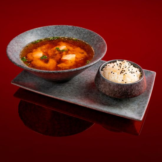 Мисо суп с лососем