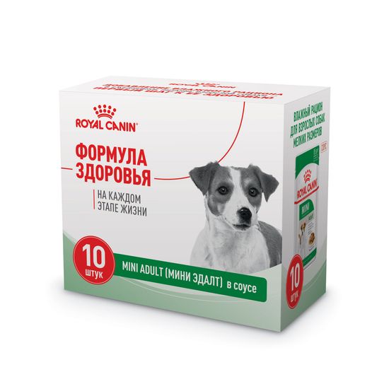 ROYAL CANIN Мини Эдалт пауч для взрослых собак мелких пород, кусочки в соусе, 85 г