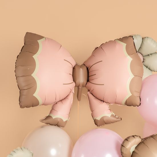 ≈ 93 см, Фигура, Бант, Розовый, Сатин