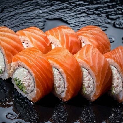 Филадельфия с лососем и крабом