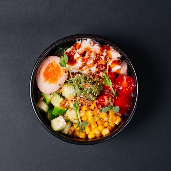 Поке с цыпленком