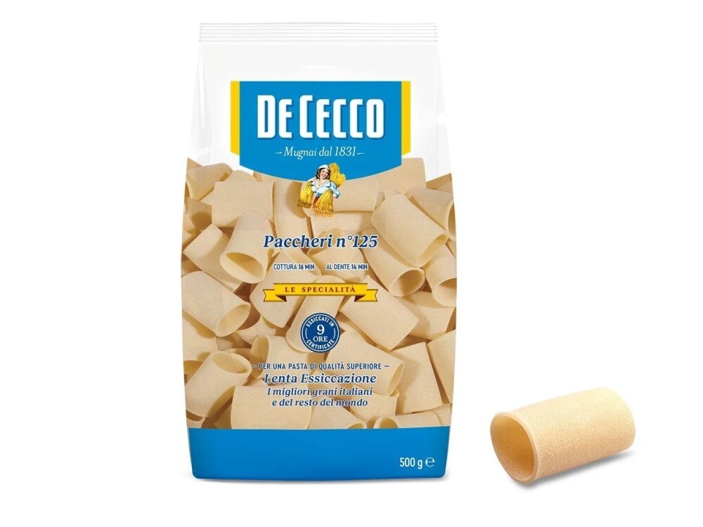 Паста De Cecco №125 Паккери, Италия, 500 г