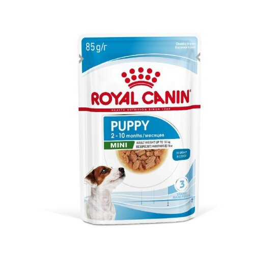 ROYAL CANIN Мини Паппи пауч для щенков мелких пород, кусочки в соусе, 85 г