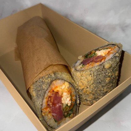 Спешл ролл с тунцом и крабом