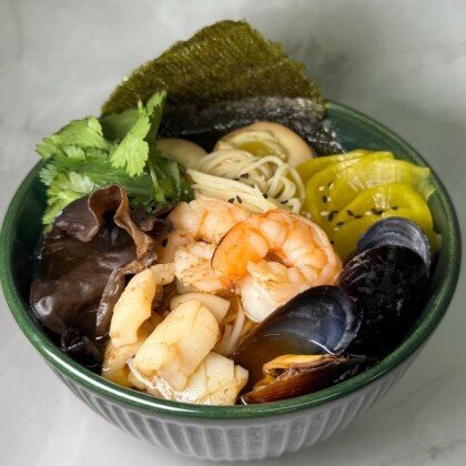 Рамен с морепродуктами