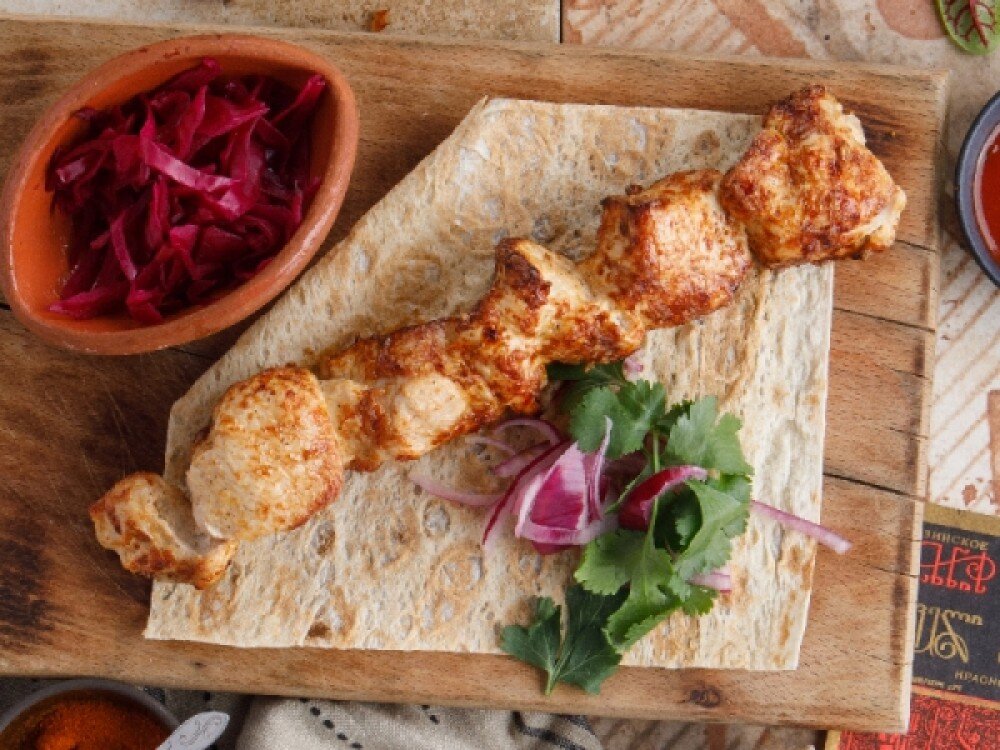 Шашлык из филе индейки