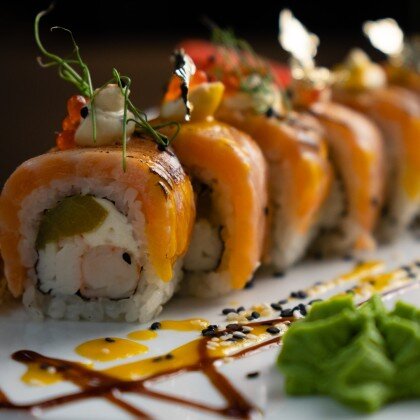 Авторский опаленный лосось