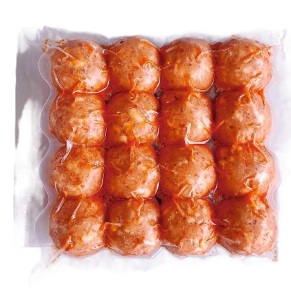 Фрикадельки с вялеными томатами из лосося