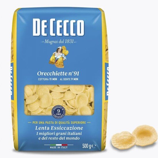 Паста De Cecco №91 Ореккьетте, Италия, 500 г