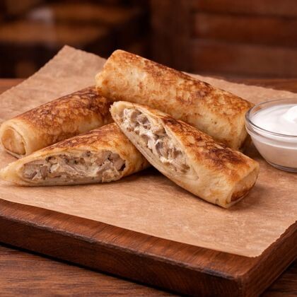 Блины с жульеном, 2 шт