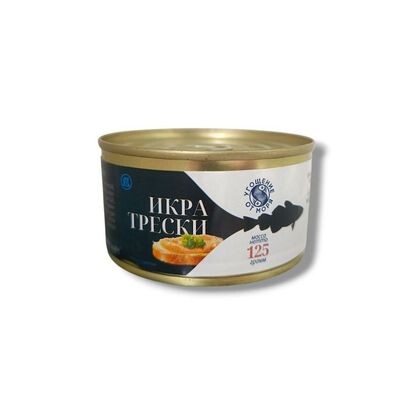 Икра трески ж/б ключ 125гр.