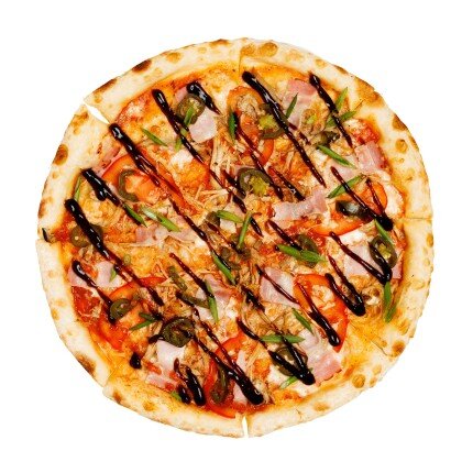 С рваной свининой, беконом, халапеньо и соусом барбекю