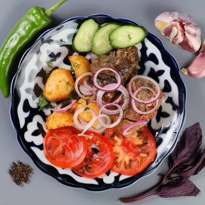 Казан кебаб-баранина -