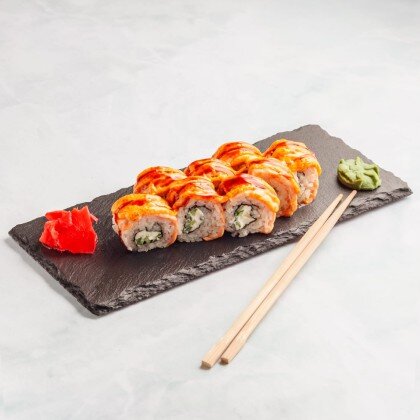 Ролл «‎Филадельфия запечённая»