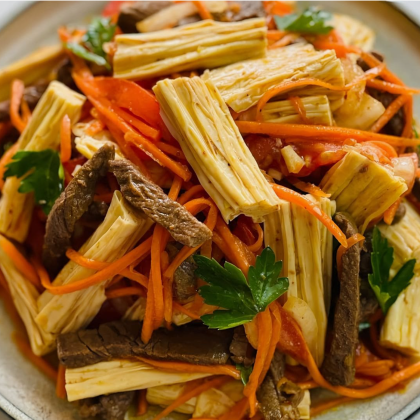 Салат из спаржи