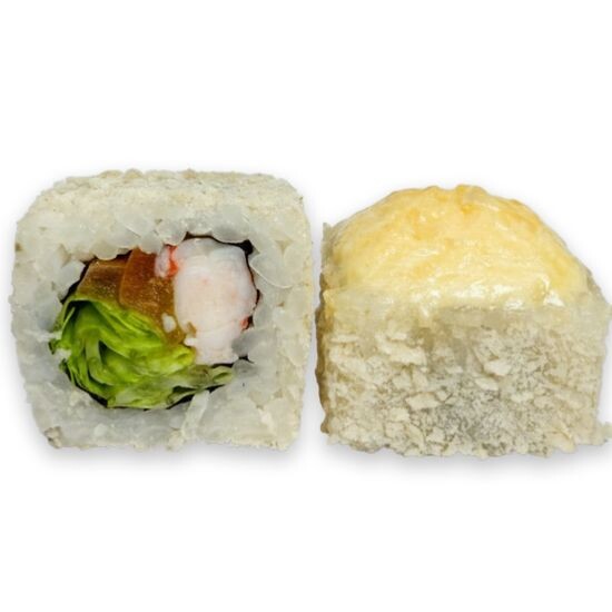 Запеченный Цезарь ролл с креветкой