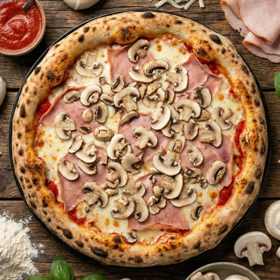 Пицца «Ветчина-грибы»