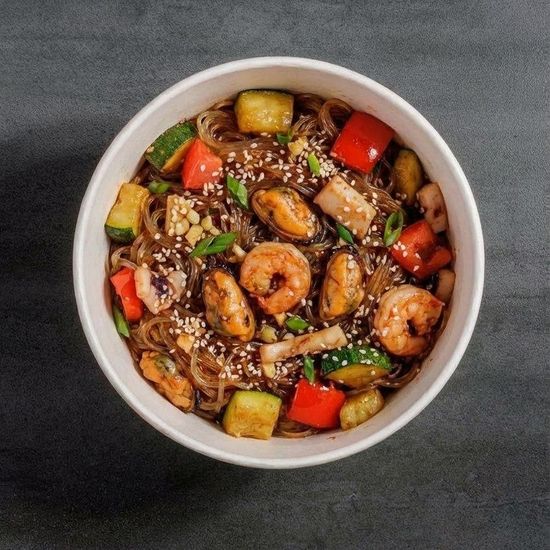 Стеклянная лапша с морепродуктами