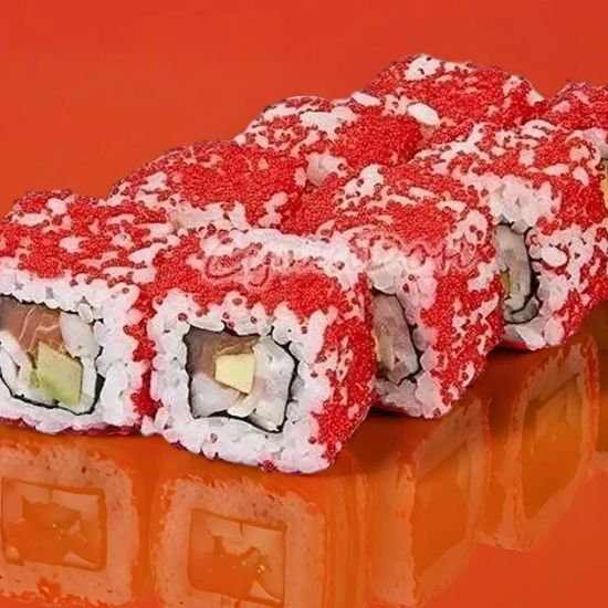 Ролл Калифорния с лoсосем