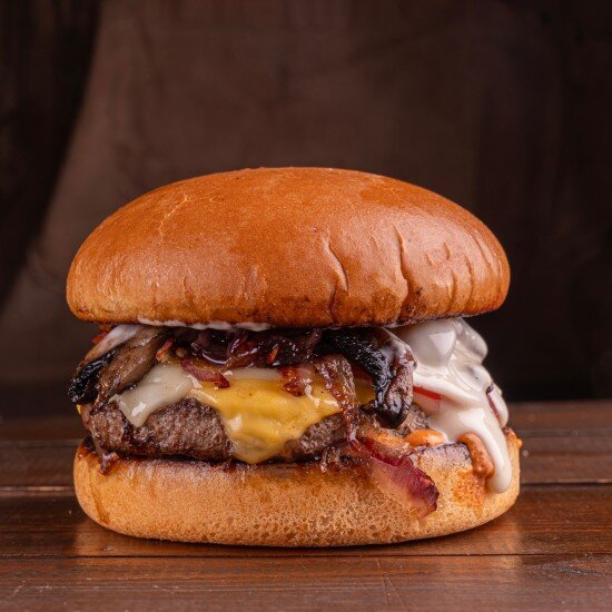 Бургер с грибами