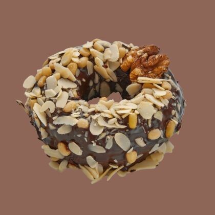 Пончик Шоколадно-ореховый