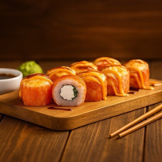 Запечённый с курицей спайси