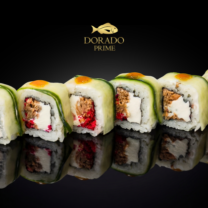 Ролл Лосось терияки с огурцом (8 шт)