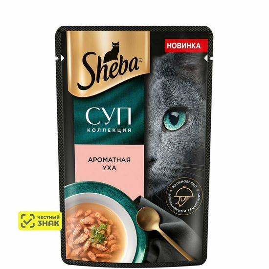 Sheba Суп-коллекция пауч для взрослых кошек, уха с форелью, 70 г