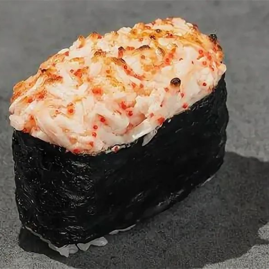 Запеченный гункан с крабом