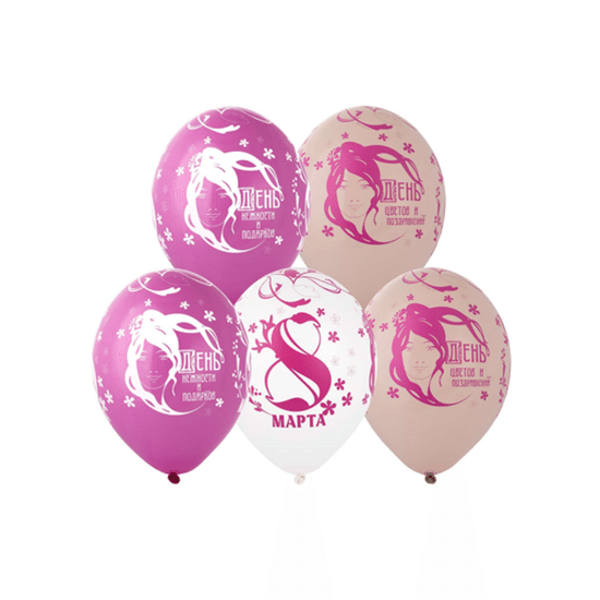 35 см, 8 Марта, Модерн, Ассорти, Пастель