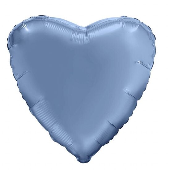 45 см, Сердце, Мистик, Лазурь, Сатин