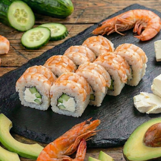 Ролл «Филадельфия» с креветкой