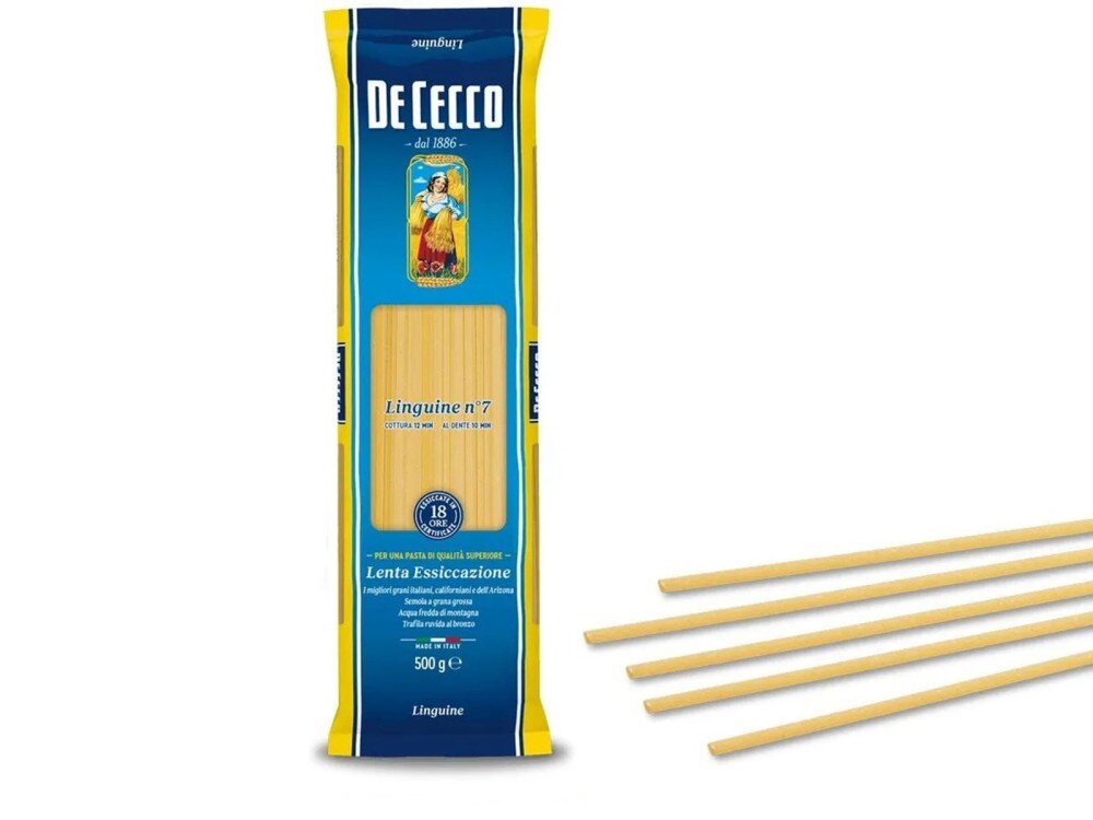 Паста De Cecco №7 Лингвини, Италия, 500 г