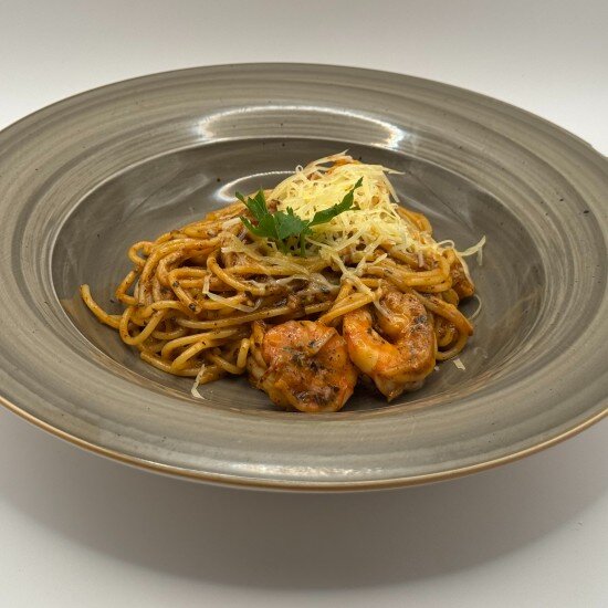 Паста с креветкой